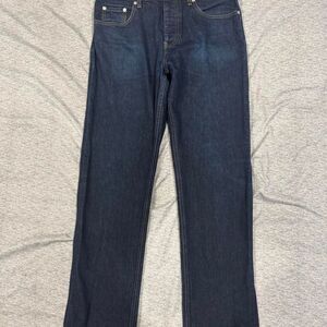 Helmut-lang Men's Navy and Blue Jeans